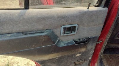 1995 Nissan Pathfinder Driver Left Rear Door Trim Panel With Switches Back Gray