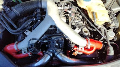 2002 Audi A6 Complete Set Of Intercooler Tubes Oem With Y Pipe Turbo 2.7L