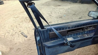 1989 Cutlass Calais Driver Left Front Seat Belt Retractor Shoulder Blue 2 Door