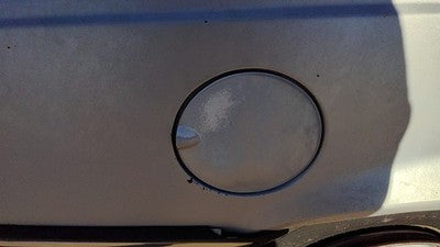 1985 Pontiac Sunbird Fuel Tank Door With Hinge Gas Lid Oem Filler Silver