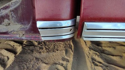 1979 Ford F150 Driver Left Rear Moulding On Lower Cab Panel Oem