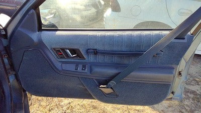 89 Olds Cutlass Cierra Passenger Right Front Door Trim Panel With Switches Blue