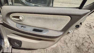 00-01 Nissan Maxima Passenger Right Rear Door Trim Panel With Switches Back Tan