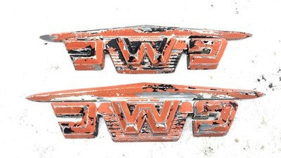 1958 Chevy Gmc 300 Full Size Fender Emblems Badges Pair Set Oem 2362154