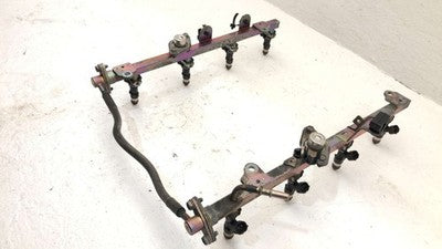 2004-15 Nissan Titan Complete Fuel Rail With Injectors Set Loaded Oem 166007s00a