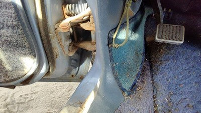 1984 Deville Sedan Driver Left Lower Kick Trim Panel Oem Blue