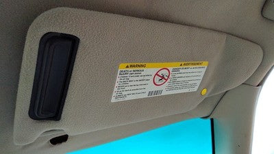 2000-2002 Cadillac Eldorado Passenger Right Sun Visor Oem Shale 155 12480607
