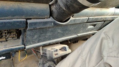 88-91 Chevy Silverado 1500 Lower Dash Under Column Knee Bolster Trim Panel Blue