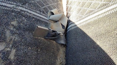 1982 Ford F150 Driver Left Front Seat Belt Buckle Receiver Oem Blue