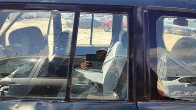 1991-98 Suzuki Sidekick Driver Left Rear Vent Window Back Door Glass With Frame
