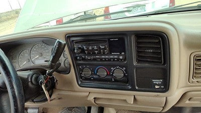 00-02 Silverado 2500 Hd Trim Bezel Around Speedometer Dash Surround Panel Tan