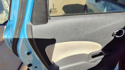 14-19 Versa Note Driver Left Rear Door Trim Panel With Switches Back Charcoal G