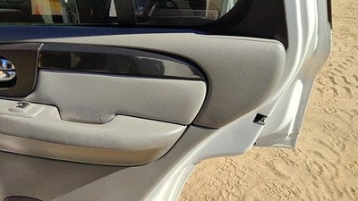 06-09 Gmc Envoy Passenger Right Rear Door Trim Panel With Switches Back Gray 28H