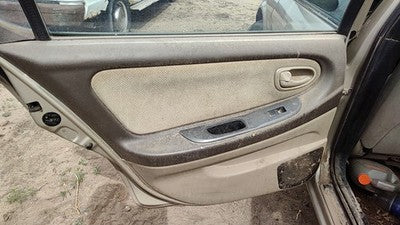 2000-2001 Nissan Maxima Driver Left Rear Door Trim Panel With Switches Back Tan