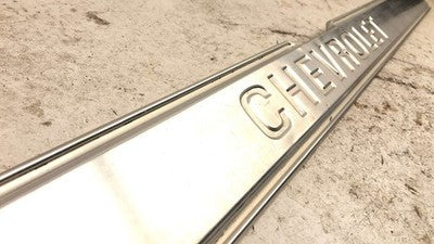1973-1980 Chevy C10 K10 Tailgate Finish Panel Tail Gate Trim Chrome Oem 00345806