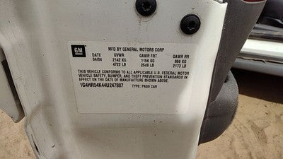 2004 Buick Lesabre Wiring Harness For Engine Oem 3.8L