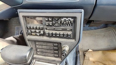 1985-1991 Olds Cutlass Calais Trim Bezel Around Radio Surround Dash Panel Blue