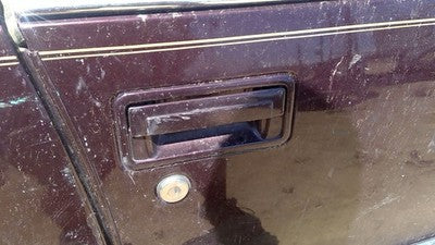 93 Cadillac Fleetwood Passenger Right Front Outside Door Handle Oem Lever Maroon