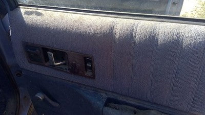 1991 Chevy Caprice Passenger Right Rear Inside Door Trim Panel Only Back Blue
