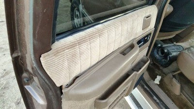 1992-1994 Chevy Suburban Driver Left Rear Door Trim Panel With Switches Back Tan