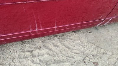 95-02 Eldorado Driver Left Front Lower Moulding From Door Trim Crimson Red 86U