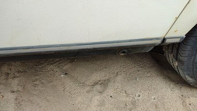 1980 Mercedes 300Td Driver Left Rear Lower Moulding From Door Back Trim Strip
