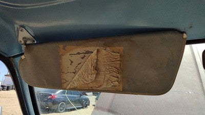 1986 Dodge Ram W150 Driver Left Sun Visor Oem Blue