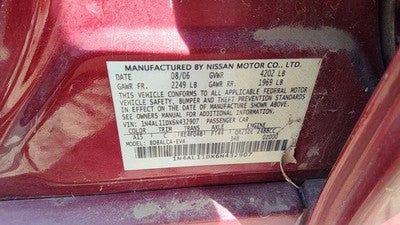 2002-2006 Nissan Altima Valve Cover Oem 2.5L 132643Z001