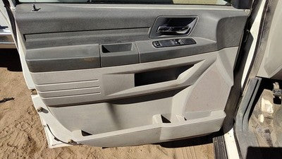 08-09 Grand Caravan Driver Left Front Door Trim Panel With Master Switch Gray Ds