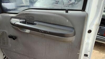 99-01 F250 Super Duty Passenger Right Front Inside Door Trim Panel Only Oem Gray