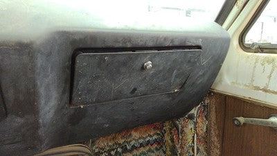 1974 Dodge Van B200 Glove Box Assembly Complete Door With Latch Oem