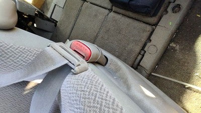2005-2007 Dodge Caravan Passenger Right Front Seat Belt Buckle Receiver Khaki J1