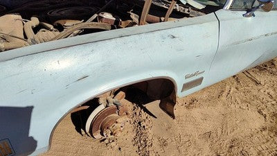 1974-1975 Cutlass Supreme Driver Left Front Fender Oem Blue
