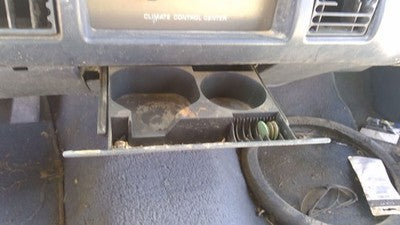 1991-1993 Chevy Caprice Slide Out Dash Cup Holder Assembly Oem Blue 12501043