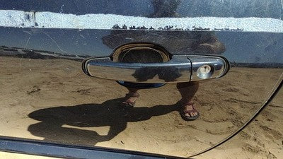 2005-2010 Pontiac G6 Gxp Coupe Driver Left Front Outside Door Handle Black 58U