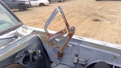 1972-1989 Dodge Ram D100 Driver Left Hood Hinge Assembly Oem Blue 55027100