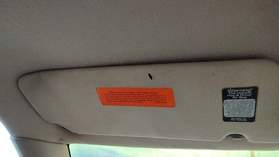 1994 Jeep Grand Cherokee Driver Left Sun Visor Oem Gray
