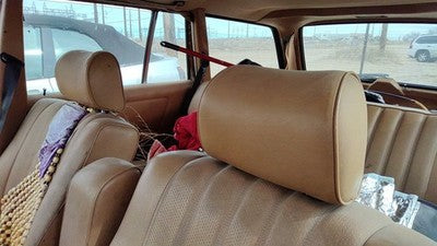 1980 Mercedes 300Td Pair Of Front Headrests Oem Left Right Set Seat