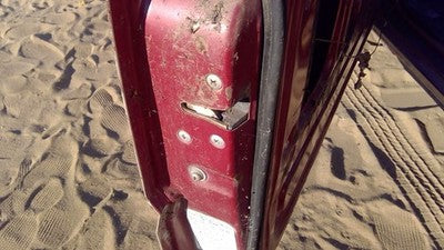 1986 Isuzu Pup Pickup Driver Left Front Door Latch With Rods/Cables Oem