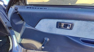 1989 Honda Civic Passenger Right Front Door Trim Panel Manual Windows Blue Sedan