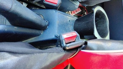 1989 Honda Civic Driver Left Front Seat Belt Buckle Receiver Oem Blue Sedan