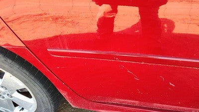 11 Chevy Impala Passenger Right Rear Moulding From Door Back Trim Strip Red 74U