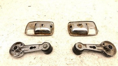 1971 Nissan 240Z Window Crank Inner Door Handle Bezel Pair Set Oem