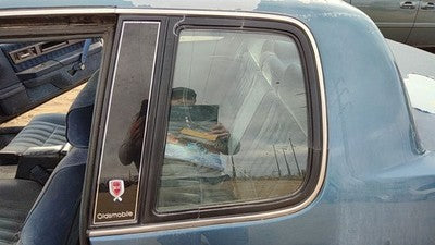 86-91 Olds Cutlass Calais Driver Left Rear Quarter Glass Back Side Window 2 Door