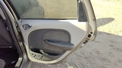01-02 Pt Cruiser Passenger Right Rear Door Trim Panel With Switches Back Taupe