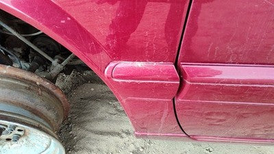 95-02 Eldorado Driver Left Moulding From Fender Trim Strip Crimson Red 86U
