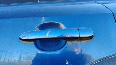 05-09 Hyundai Tucson Driver Left Rear Outside Door Handle Back Nautical Blue Ol