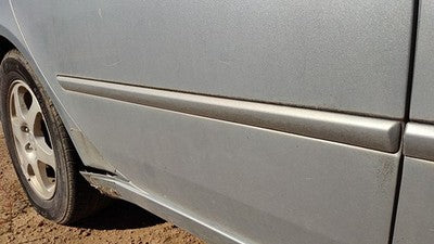 06-08 Sonata Passenger Right Rear Moulding From Door Back Trim H1 Silver Blue