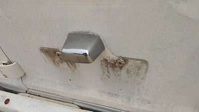 1974 Dodge Van B200 License Plate Light Housing Oem Chrome