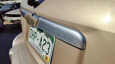 2006 Chevy Hhr License Plate Trim Surround Panel Oem Tail Trunk Finish